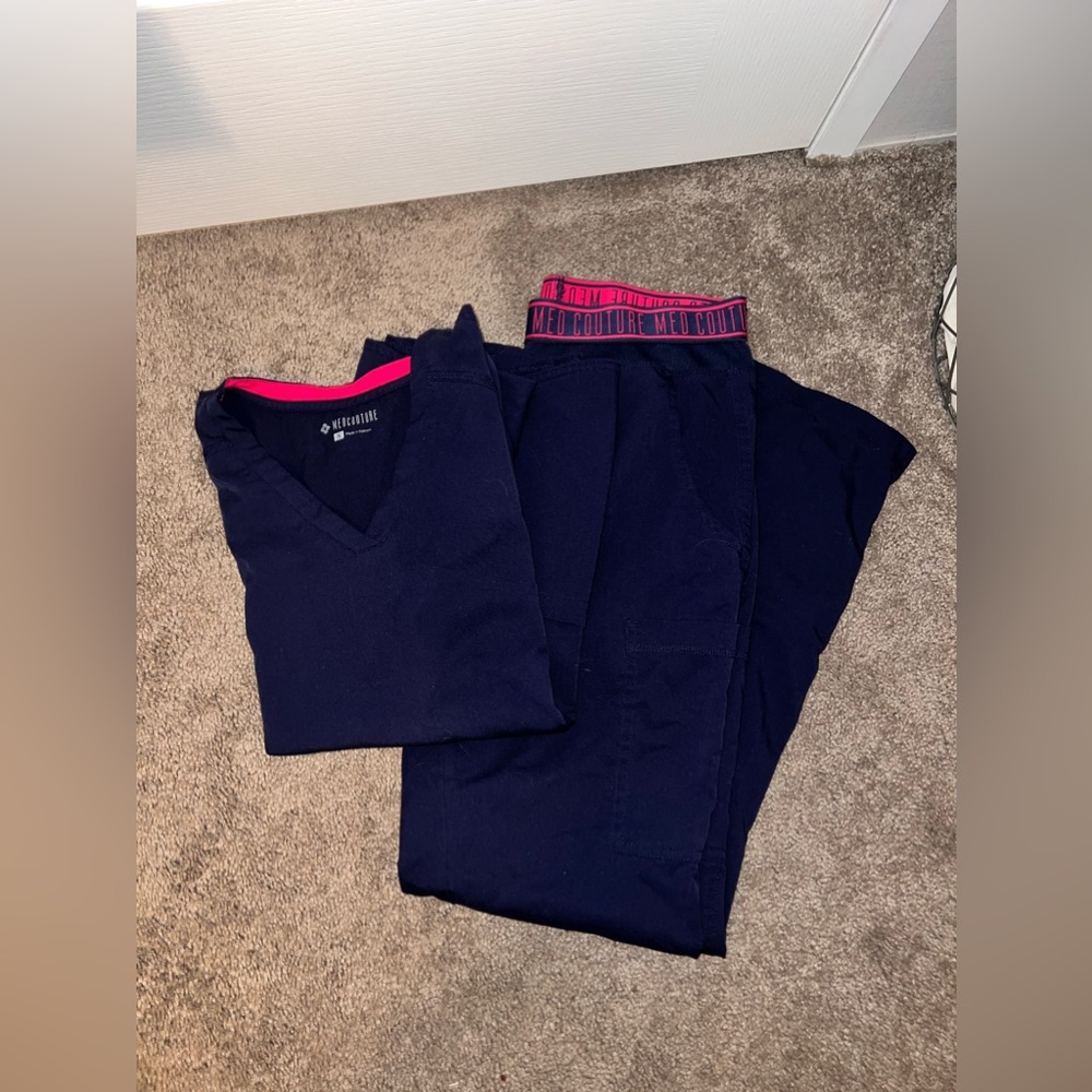 Navy Blue Med Couture Set